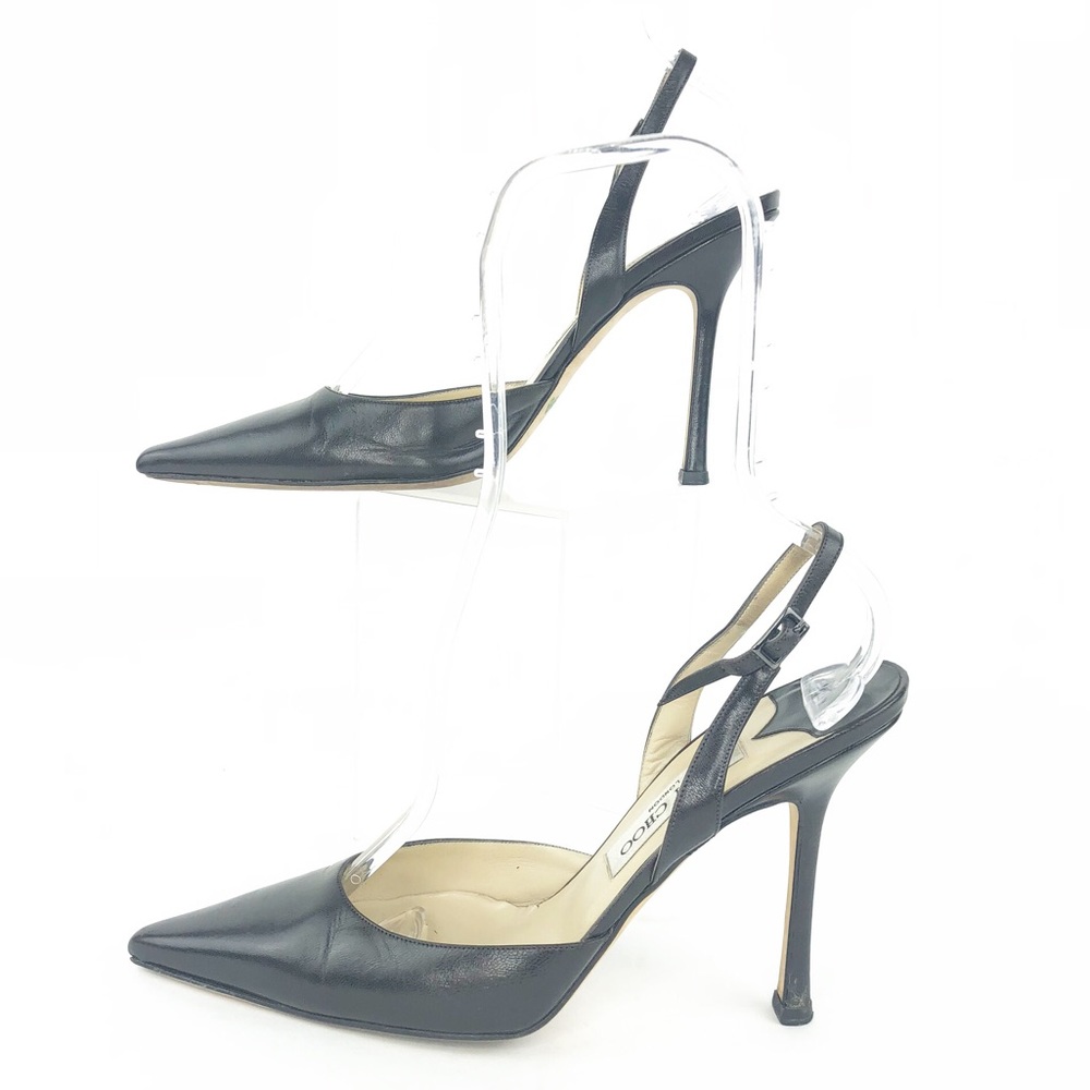 Jimmy Choo | Brown Leather Slingback Heels